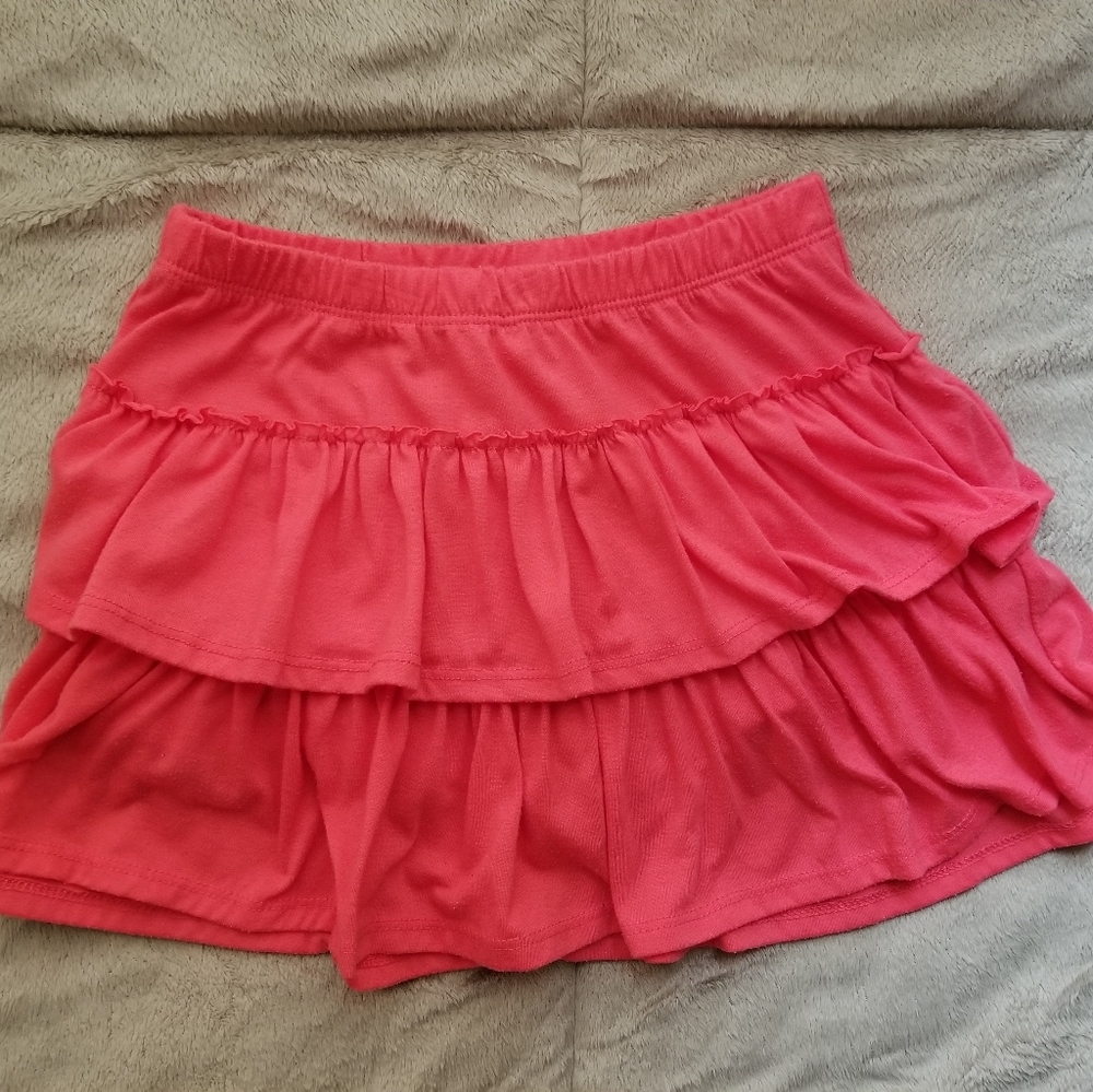 Green Soda Girls 7/8 Coral layered skort